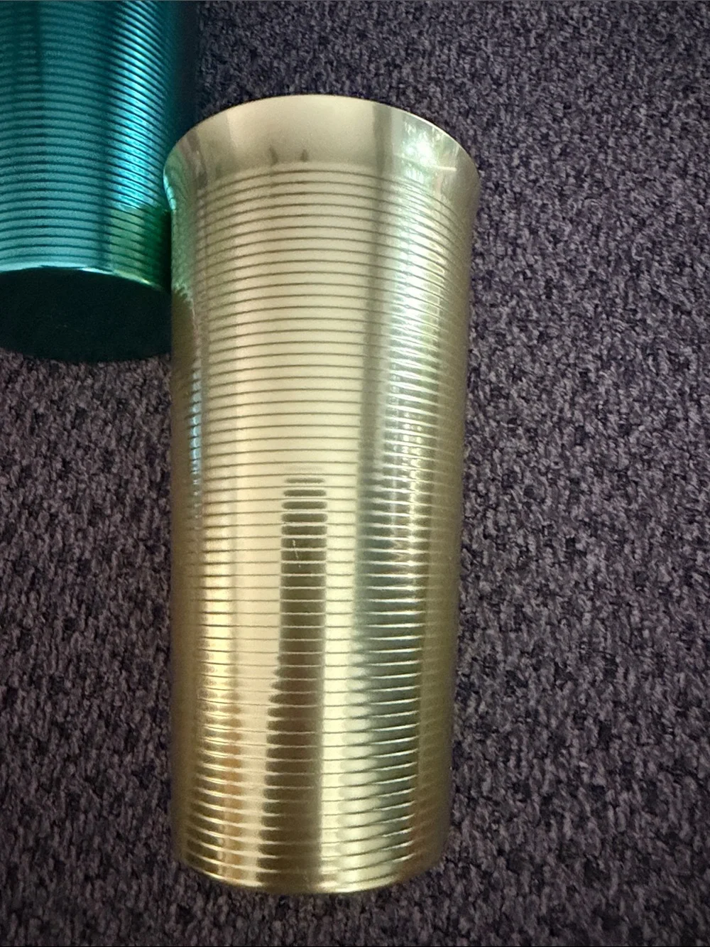 4 VTG West Brend Metallic Rainbow Tumbler Set - Blue, Red, Green, Yellow